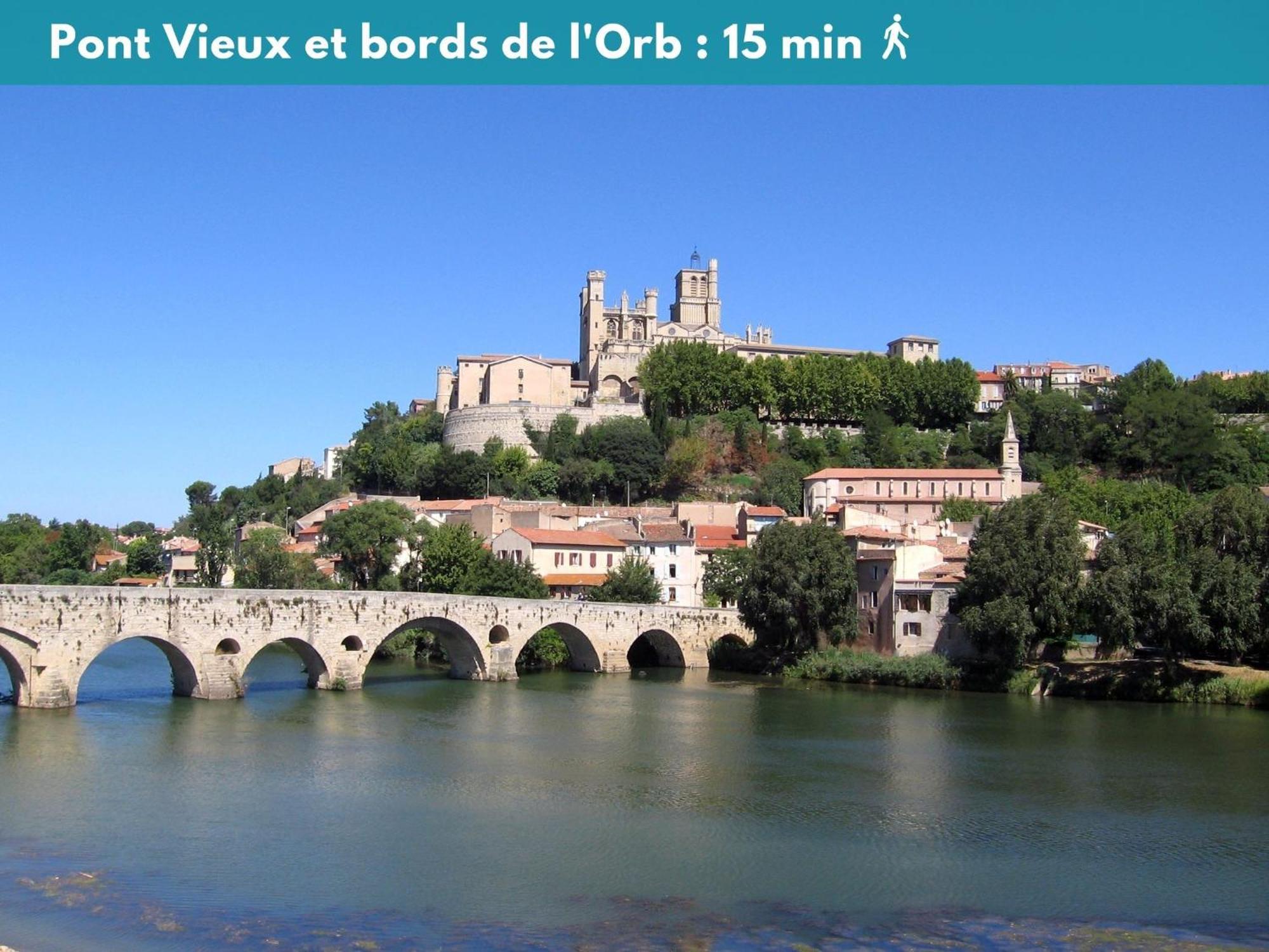 Elegant Studio Climatise 'Alma 2' - Coeur De Beziers - Wifi Fibre - Netflix Εξωτερικό φωτογραφία